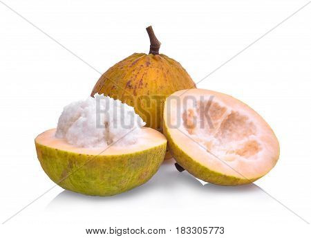 santol fruit isolated on the white background