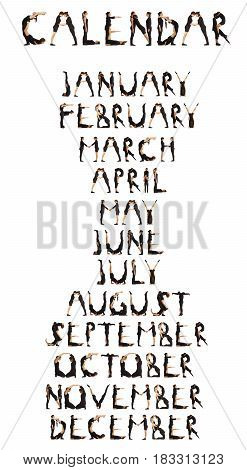 Black Dressed People Forming Calendar With Mouth