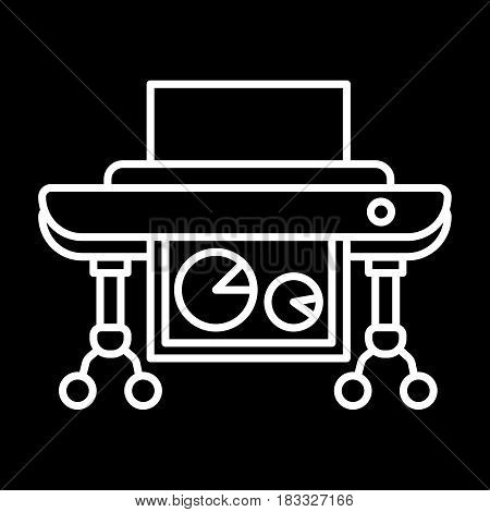 Plotter vector image to be used in web applications, mobile applications and print media. Eps 10