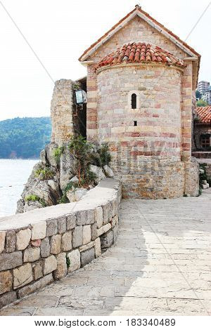 Old town, Budva. Montenegro. Old street in Budva