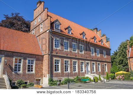 HORSTMAR, GERMANY - AUGUST 17, 2016: Borchhorster hof in the center of Horstmar, Germany