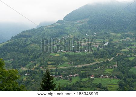 Macahel Valley In Eastern Black Sea, Artvin, Turkey.