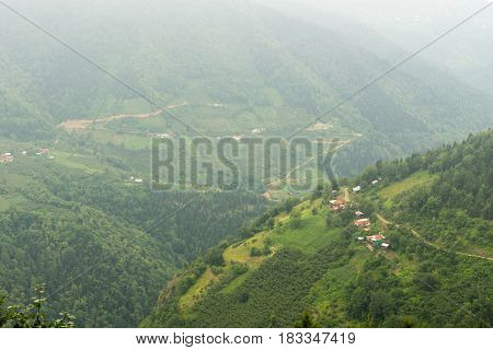 Macahel Valley In Eastern Black Sea, Artvin, Turkey.