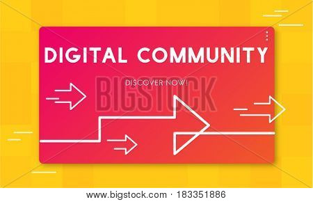 Digital Community Internet Society Word