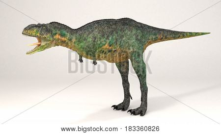 3D Computer rendering illustration of Aucasaurus dinosaur