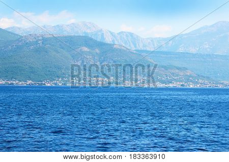 Bay of Kotor, Montenegro. Beautiful nature in Montenegro