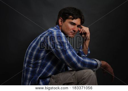 The cute lad is looking for his pretty lady.