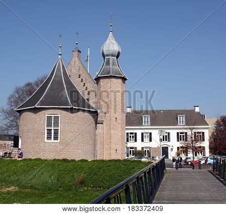Coevorden,April-09-2017. Castle Coevorden from 1100 in the fortified Coevorden. The Netherlands