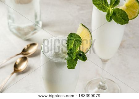 Italian Alcoholic Cocktail Sgroppino
