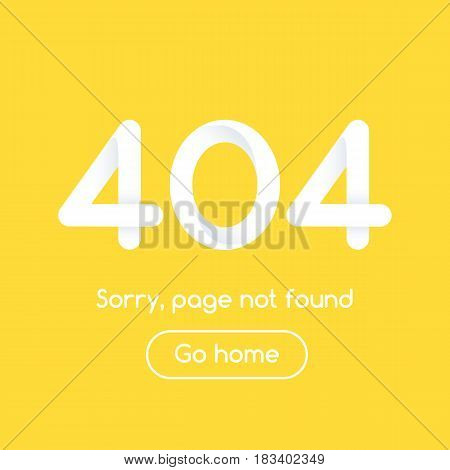 Error 404 page not found. Abstract figures in paper style