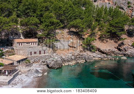 Port Sa Calobra in Mallorca in Spain
