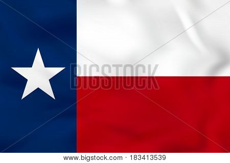 Texas Waving Flag. Texas State Flag Background Texture.