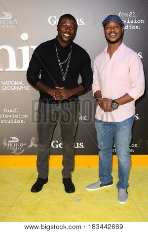 LOS ANGELES - APR 24:  Edwin Hodge, Arjay Smith at the National Geographic's 