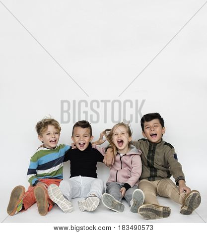 Schooler Frinds Happiness Cute Playful