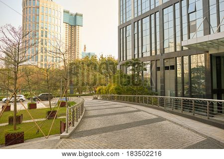 SHENZHEN, CHINA - MARCH 01, 2016:  Longgang urban landscape at daytime. Longgang District is one of the six districts of Shenzhen, China.