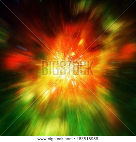 Big Explosion In Space And Relic Radiation. Elements Of This Image Furnished By Nasa (http://www.nas