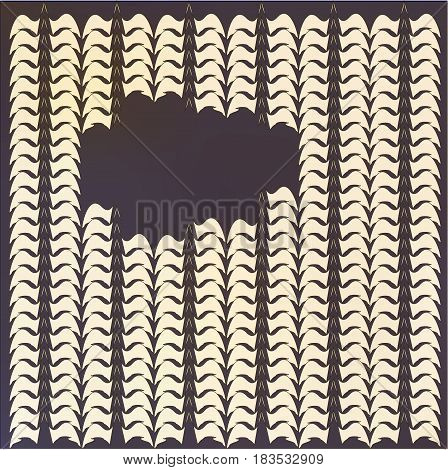 An abstract illustration. Pattern on a dark background