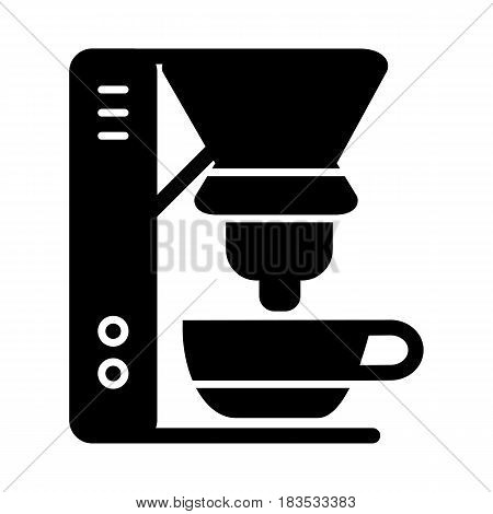coffee machine appliance. isolated icon vector illustration. outline design cofee machine for office. Eps 10