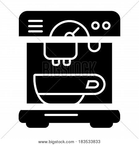 coffee machine appliance. isolated icon vector illustration. outline design cofee machine for office. Eps 10