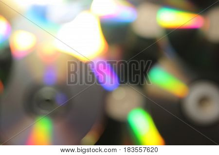 Colorful background with blur effects. Disk with blur