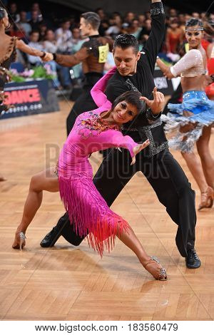 Dance Latin Couple In A Dance Pose