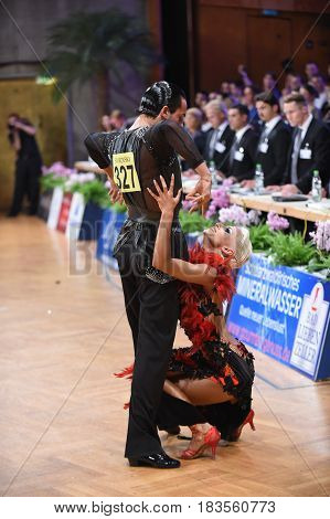 Dance Latin Couple In A Dance Pose