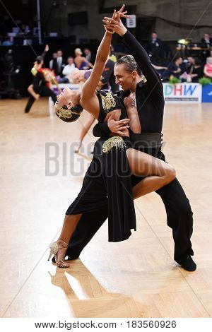 Dance Latin Couple In A Dance Pose