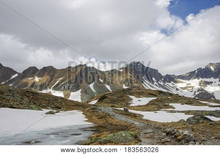 High Tatra Mountains Near Rysy Peak And Strbske Pleso, Slovakia