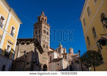 Mudejar Cathedral Of Santa Maria De Mediavilla (13Th Century), Teruel. Aragon, Spain