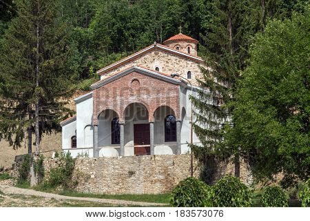 Panoramic view of medieval Sukovo Monastery Assumption of Virgin Mary, Serbia