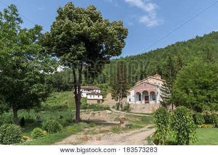 Panoramic view of medieval Sukovo Monastery Assumption of Virgin Mary, Serbia