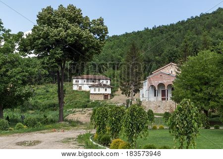 Panoramic view of medieval Sukovo Monastery Assumption of Virgin Mary, Serbia