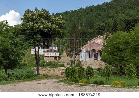 Panoramic view of medieval Sukovo Monastery Assumption of Virgin Mary, Serbia