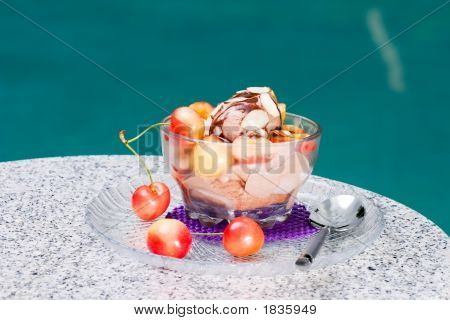 Chocolate Cherry Almond Sundae