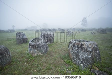 Lao Phonsavan Plain Of Jars