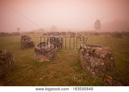 Lao Phonsavan Plain Of Jars