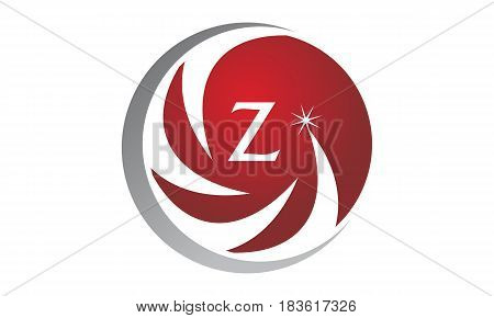 This image describe about Star Swoosh Initial Z