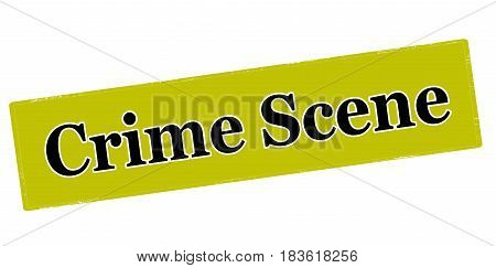 Stamp with text crime scene inside vector illustration
