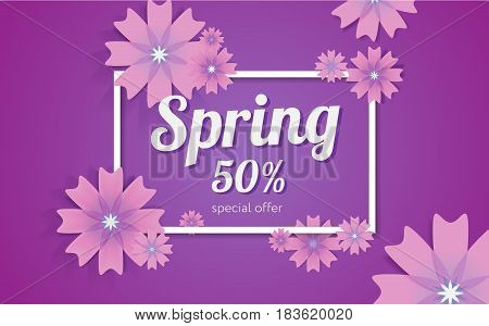 Spring Or Summer Design For Greeting Cards. Flowers Set.