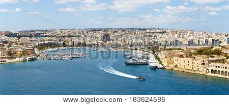Manoel island yacht marina panorama Malta EU