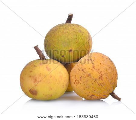 santol fruit isolated on the white background