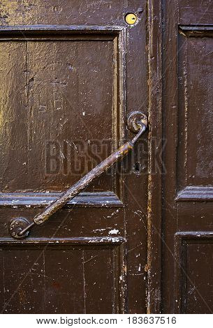 An Ancient Door Handle In Tbilisi Georgia