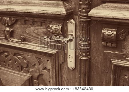 An Ancient Door Handle In Tbilisi Georgia