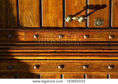 Abstract  Rusty Brass Brown Olgiate Olona Varese Italy