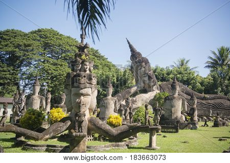 Laos Vientiane Xieng Khuan Buddha Park
