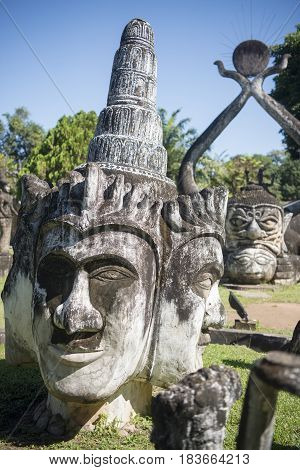 Laos Vientiane Xieng Khuan Buddha Park