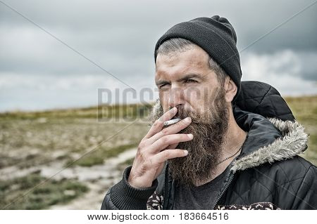 Unhealthy Lifestyle, Bad Habit And Addiction, Hiking And Wanderlust, Hairdresser