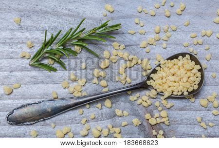 Emiliane And Rosemary On A Spoon Macro