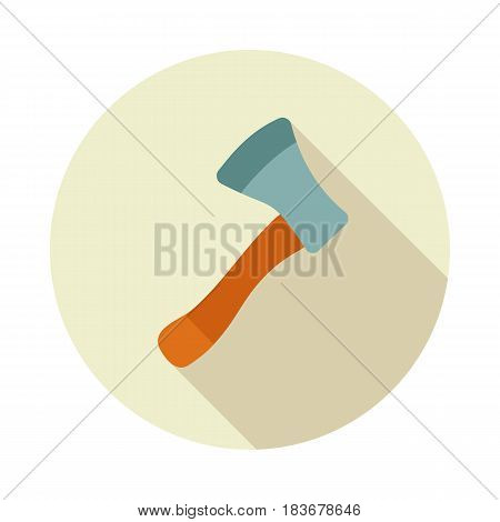 Axe ax hatchet flat vector icon outline isolated garden eps 10