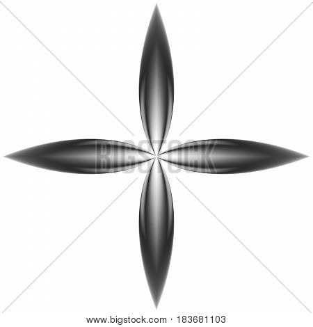 Monochrome pattern fractal background for creative design